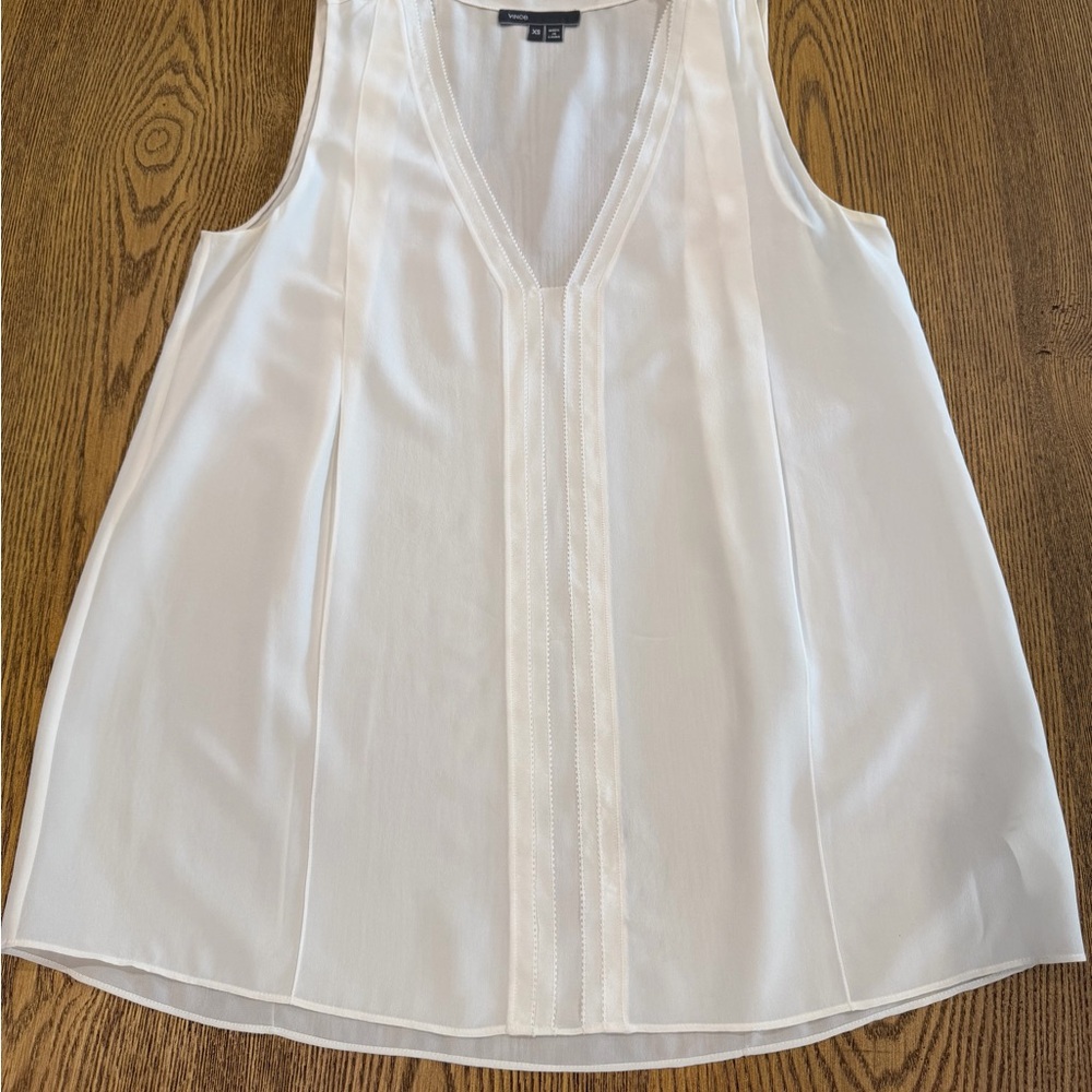 Vince 100% Silk Sleeveless Blouse -XS - Picture 6 of 13